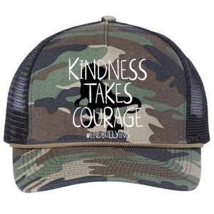 Kindness Courage Dino Kids Unity Day Orange Anti Bullying Retro Rope Trucker Hat Cap