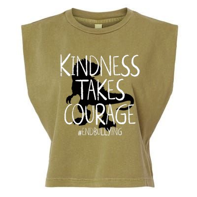 Kindness Courage Dino Kids Unity Day Orange Anti Bullying Garment-Dyed Women's Muscle Tee