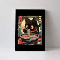 Kawaii Cat Eating Ramen Noodles Anime Gift Girl Teens Canvas