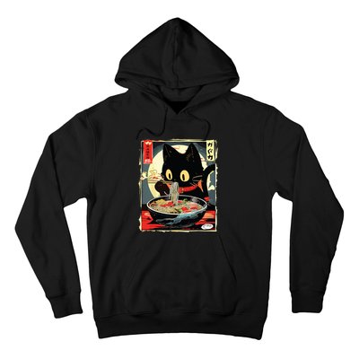 Kawaii Cat Eating Ramen Noodles Anime Gift Girl Hoodie