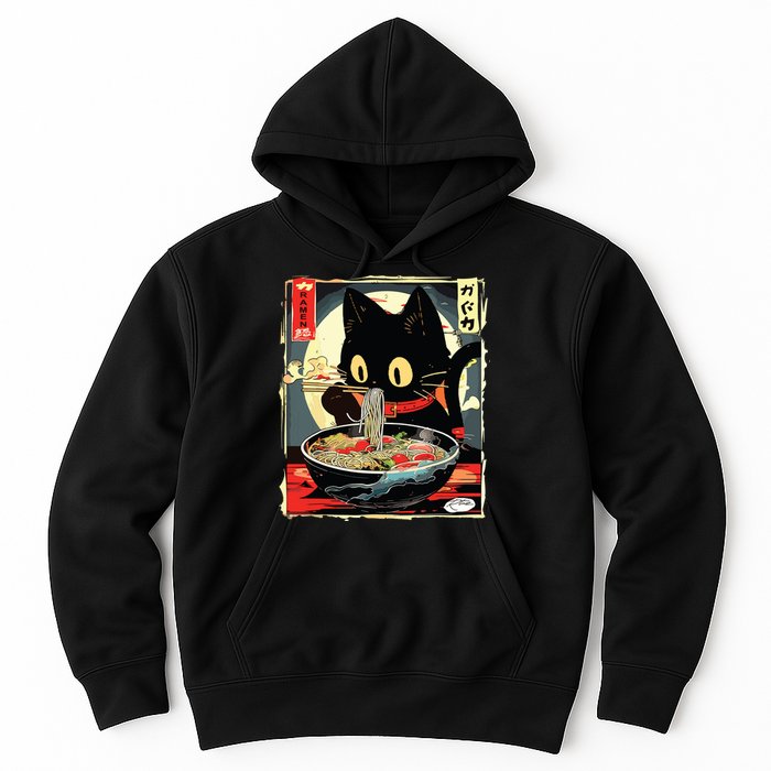 Kawaii Cat Eating Ramen Noodles Anime Gift Girl Hoodie