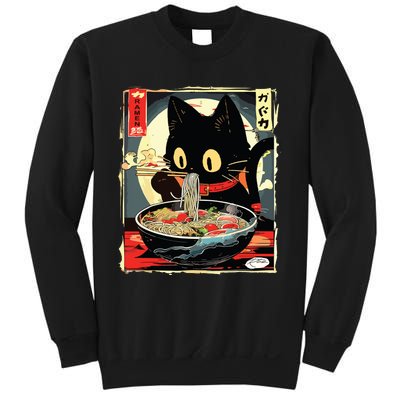 Kawaii Cat Eating Ramen Noodles Anime Gift Girl Sweatshirt