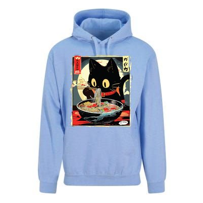 Kawaii Cat Eating Ramen Noodles Anime Gift Girl Unisex Surf Hoodie