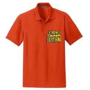 Kindness Changes Everything Retro Dry Zone Grid Polo