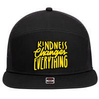 Kindness Changes Everything Retro 7 Panel Mesh Trucker Snapback Hat