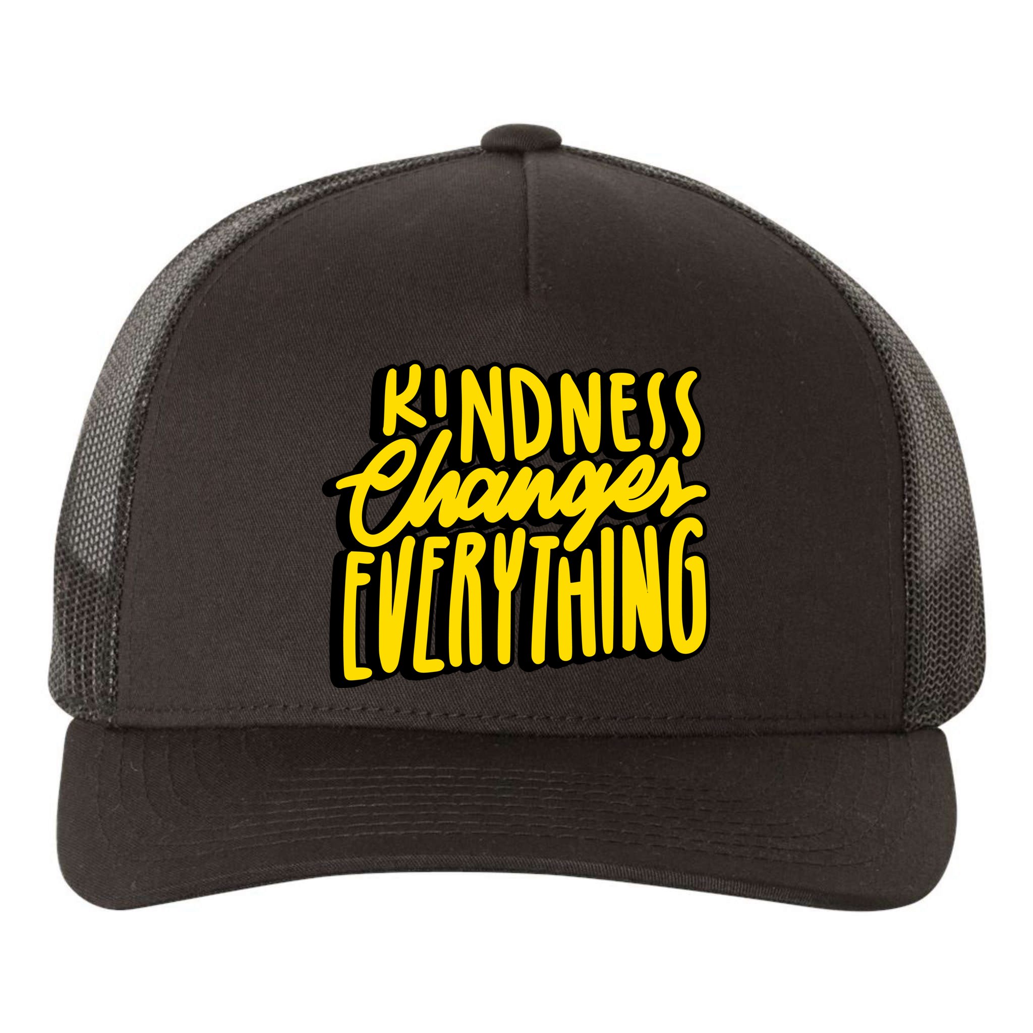 Kindness Changes Everything Retro Yupoong Adult 5-Panel Trucker Hat