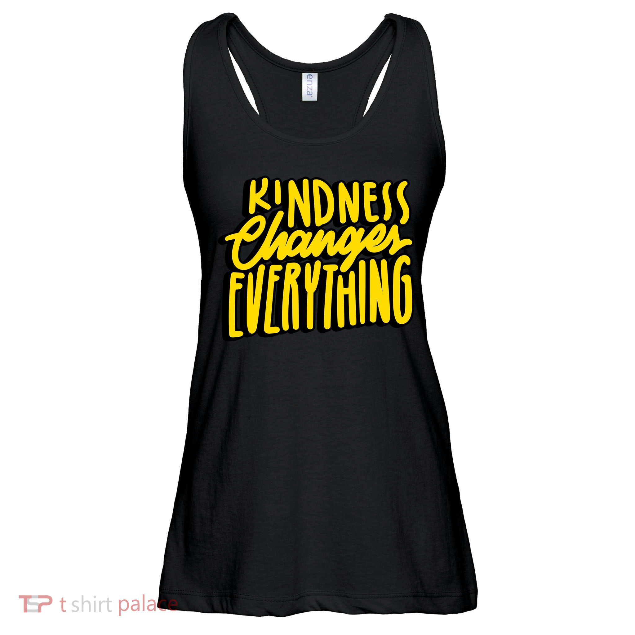 Kindness Changes Everything Retro Ladies Essential Flowy Tank