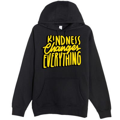 Kindness Changes Everything Retro Premium Pullover Hoodie