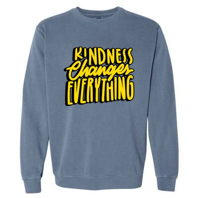 Kindness Changes Everything Retro Garment-Dyed Sweatshirt