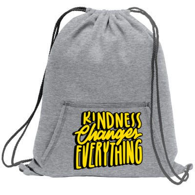 Kindness Changes Everything Retro Sweatshirt Cinch Pack Bag