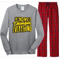 Kindness Changes Everything Retro Long Sleeve Pajama Set