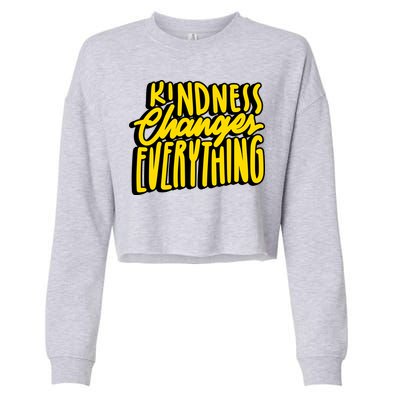 Kindness Changes Everything Retro Cropped Pullover Crew