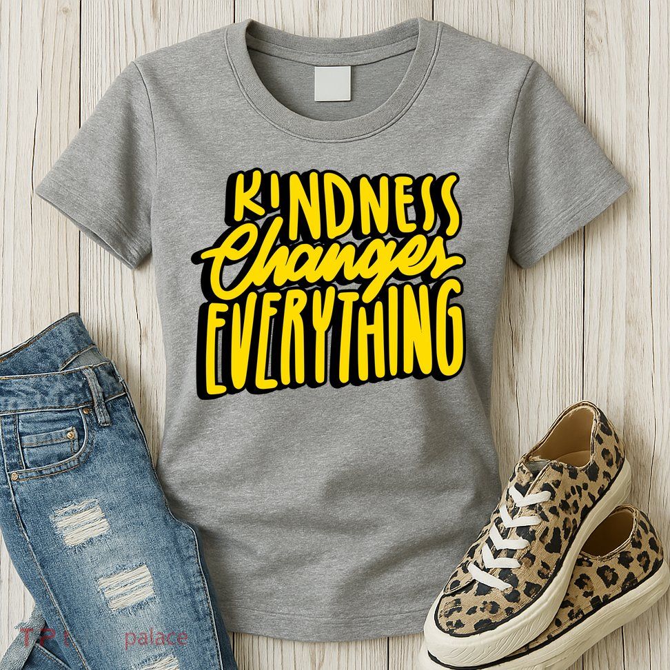 Kindness Changes Everything Retro Womens T-Shirt
