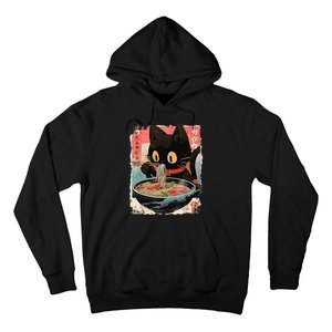 Kawaii Cat Eating Ramen Noodles Anime Hoodie