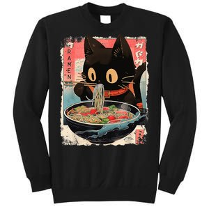 Kawaii Cat Eating Ramen Noodles Anime Sweatshirt