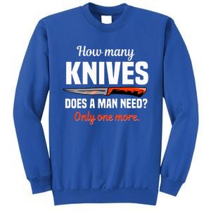 Knife Collector Enthusiast Cook Man Knives Collection Hobby Sweatshirt