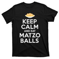 Keep Calm Eat Matzo Balls Funny Passover Jewish T-Shirt