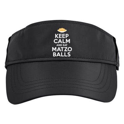 Keep Calm Eat Matzo Balls Funny Passover Jewish Adult Drive Performance Visor