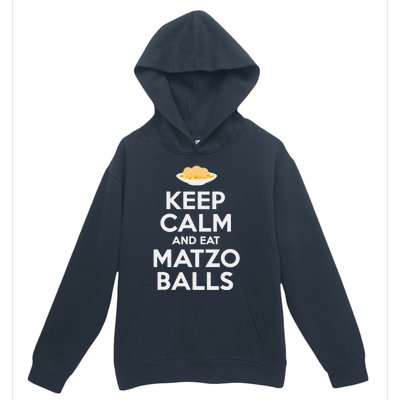 Keep Calm Eat Matzo Balls Funny Passover Jewish Urban Pullover Hoodie