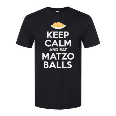 Keep Calm Eat Matzo Balls Funny Passover Jewish Softstyle CVC T-Shirt