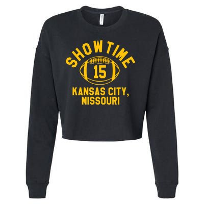 Kansas City Football 15 Cropped Pullover Crew