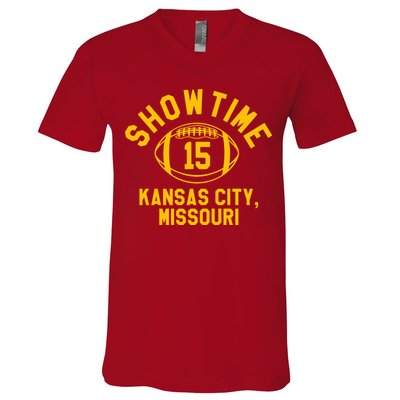 Kansas City Football 15 V-Neck T-Shirt
