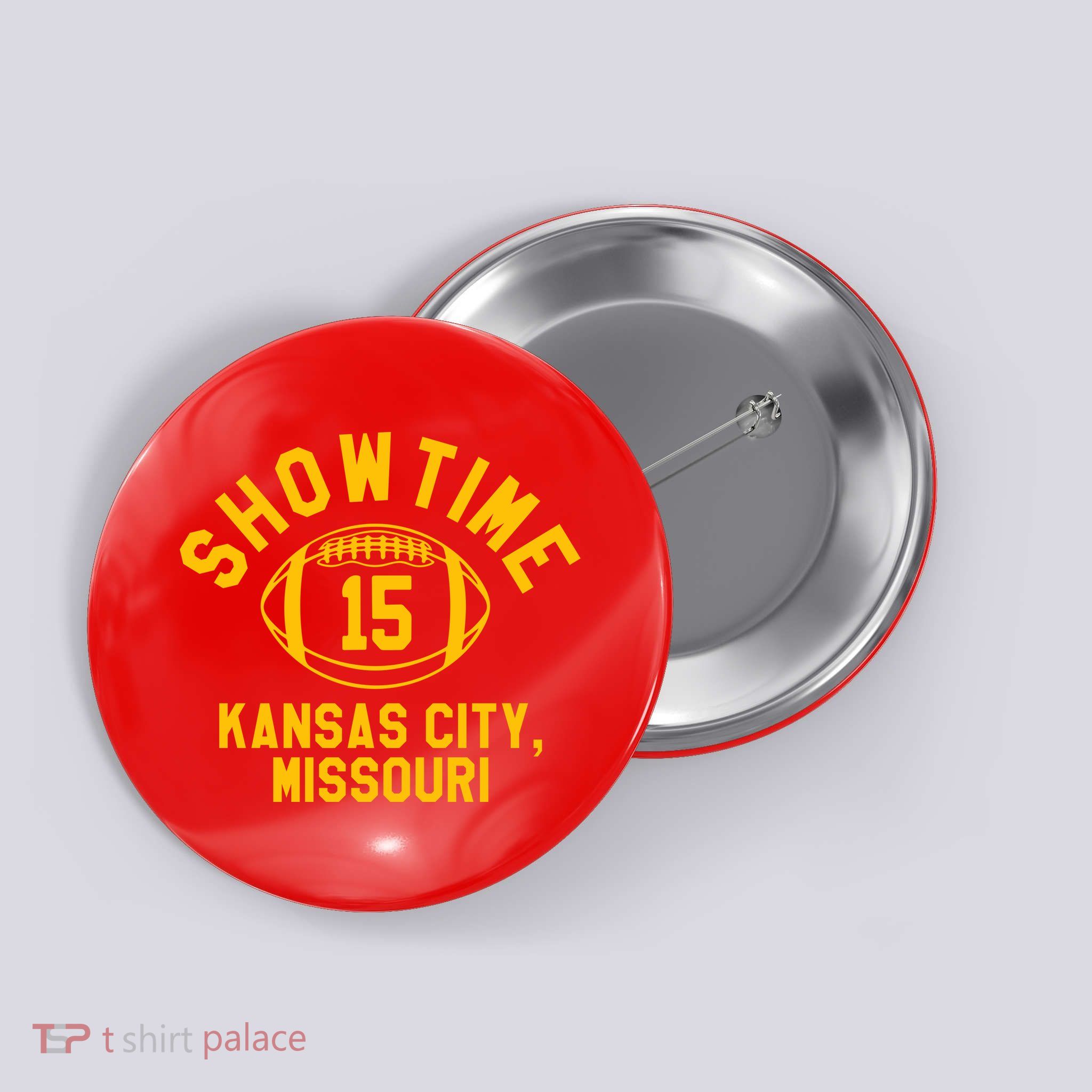 Kansas City Football 15 Button