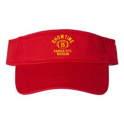 Kansas City Football 15 Valucap Bio-Washed Visor