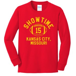 Kansas City Football 15 Kids Long Sleeve Shirt