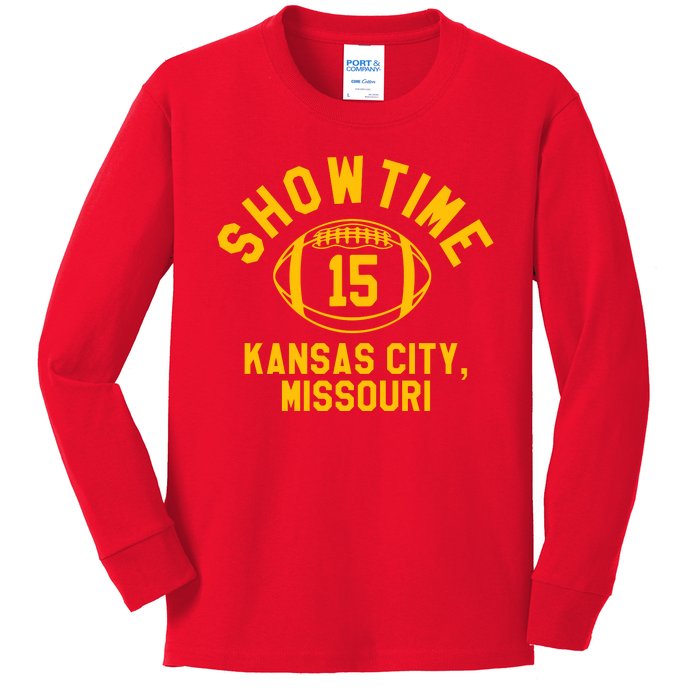 Kansas City Football 15 Kids Long Sleeve Shirt