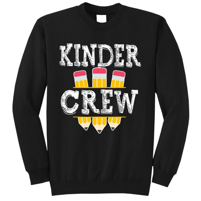 Kinder Crew Fun Kindergarten Squad Teacher 1st Day of School Sweatshirt