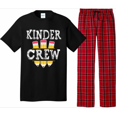 Kinder Crew Fun Kindergarten Squad Teacher 1st Day of School Pajama Set