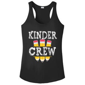 Kinder Crew Fun Kindergarten Squad Teacher 1st Day of School Ladies PosiCharge Competitor Racerback Tank