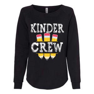 Kinder Crew Fun Kindergarten Squad Teacher 1st Day of School Womens California Wash Sweatshirt