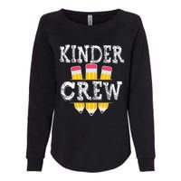 Kinder Crew Fun Kindergarten Squad Teacher 1st Day of School Womens California Wash Sweatshirt