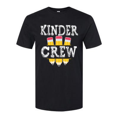 Kinder Crew Fun Kindergarten Squad Teacher 1st Day of School Softstyle CVC T-Shirt