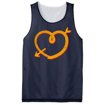 Kansas City Football Team Colors Heart Sports Fan Mesh Reversible Basketball Jersey Tank