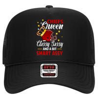 Kansas City Football Queen Classy Sassy And A Bit Smart Assy High Crown Mesh Back Trucker Hat