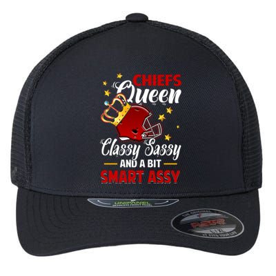 Kansas City Football Queen Classy Sassy And A Bit Smart Assy Flexfit Unipanel Trucker Cap