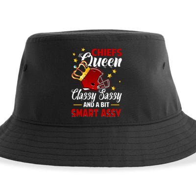 Kansas City Football Queen Classy Sassy And A Bit Smart Assy Sustainable Bucket Hat