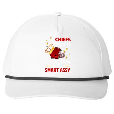 Kansas City Football Queen Classy Sassy And A Bit Smart Assy Snapback Five-Panel Rope Hat