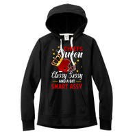 Kansas City Football Queen Classy Sassy And A Bit Smart Assy Women's Fleece Hoodie