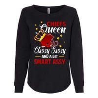 Kansas City Football Queen Classy Sassy And A Bit Smart Assy Womens California Wash Sweatshirt