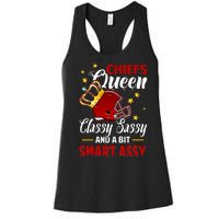 Kansas City Football Queen Classy Sassy And A Bit Smart Assy Women's Racerback Tank