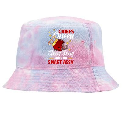 Kansas City Football Queen Classy Sassy And A Bit Smart Assy Tie-Dyed Bucket Hat