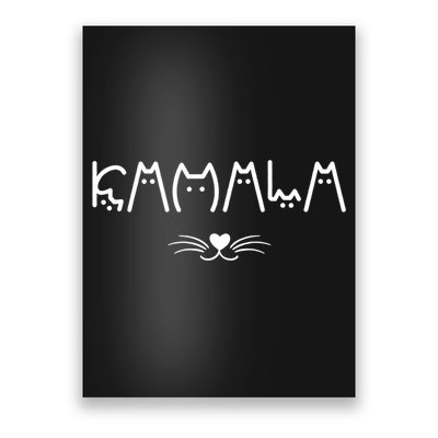 Kamala Cat For Harris 2024 Poster
