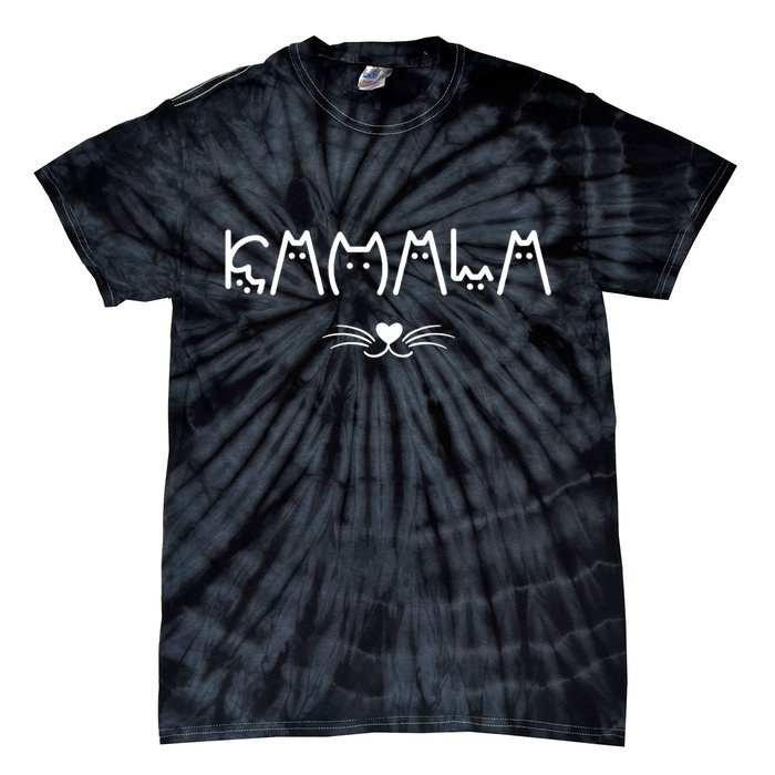Kamala Cat For Harris 2024 Tie-Dye T-Shirt