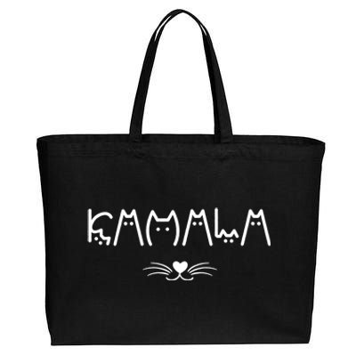 Kamala Cat For Harris 2024 Cotton Canvas Jumbo Tote