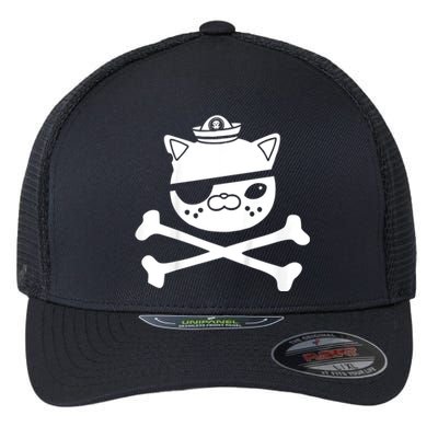 Kwazii Cute Funny Pirate Cat Flexfit Unipanel Trucker Cap