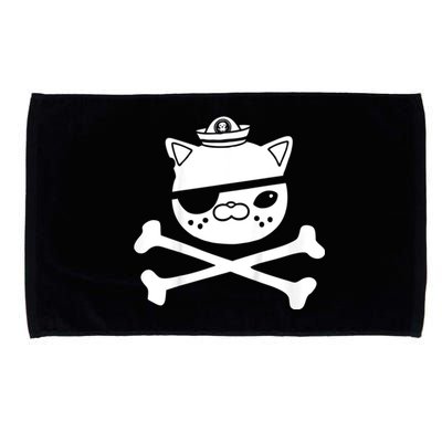 Kwazii Cute Funny Pirate Cat Microfiber Hand Towel